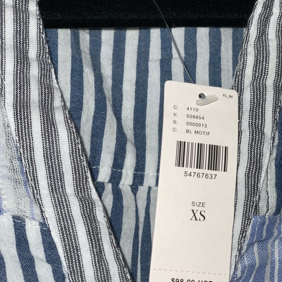 Anthropologie Blue Patchwork Zoe Swing Blouse - Picture 4 of 8